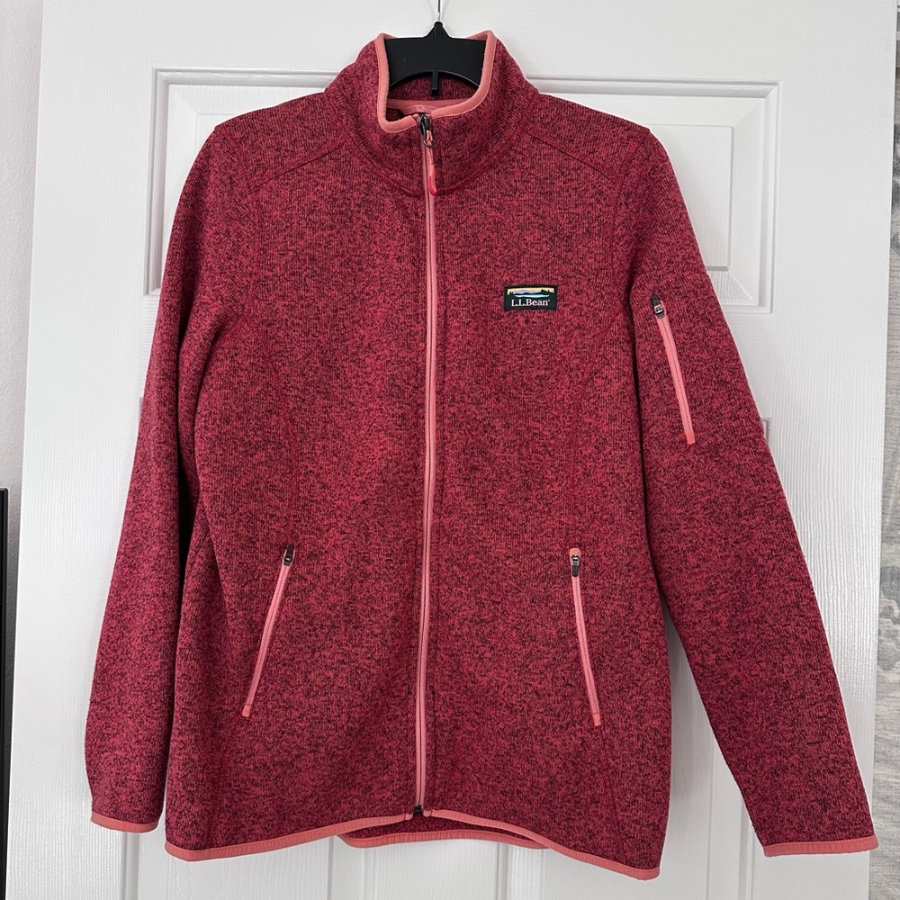 L.L. Bean Maroon Knit Sweater